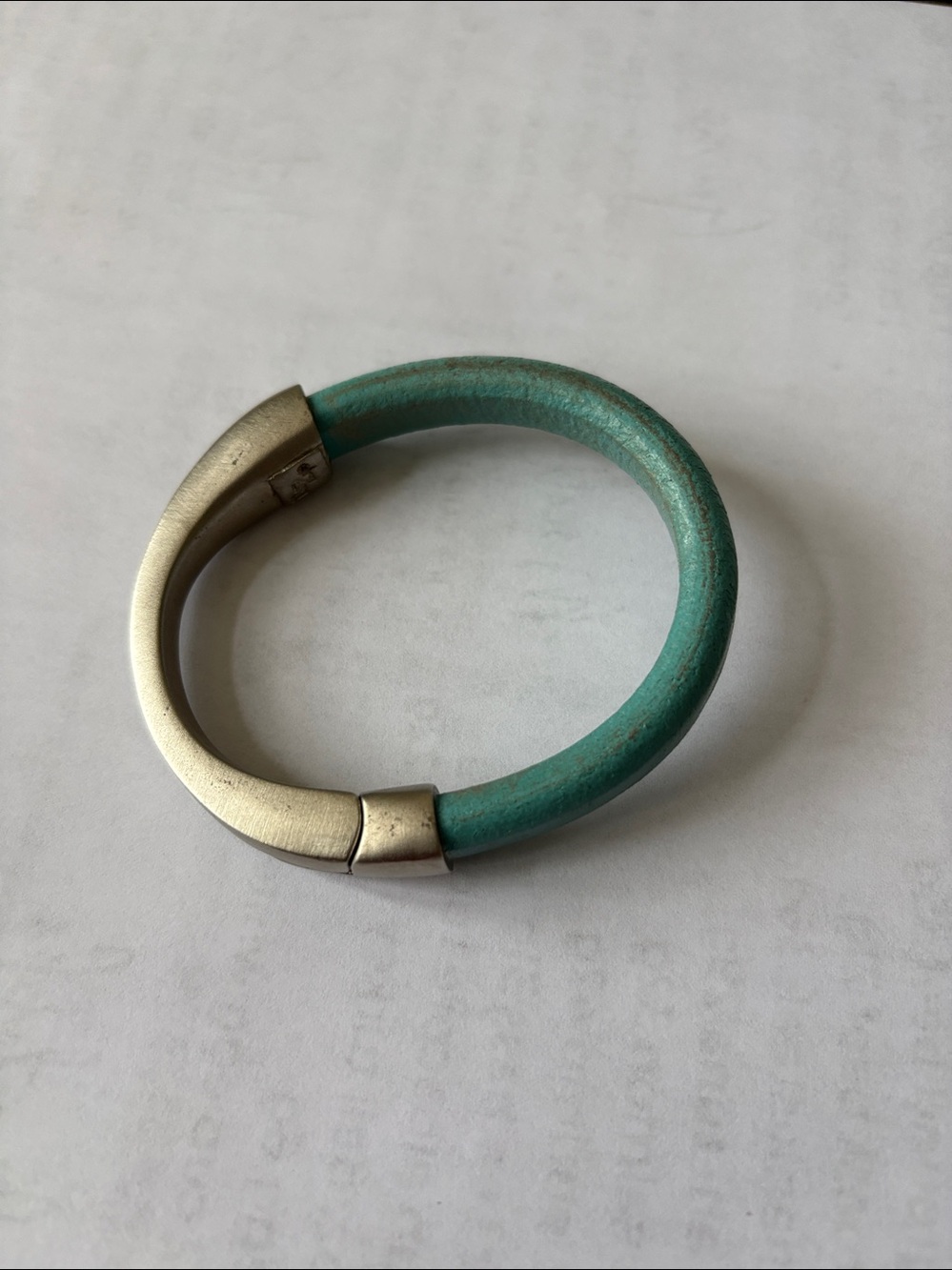 Crescent Moon Leather Bracelet